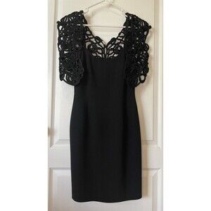 Andrea Polizzi For Rex Lester Mini Black Dress Size 6